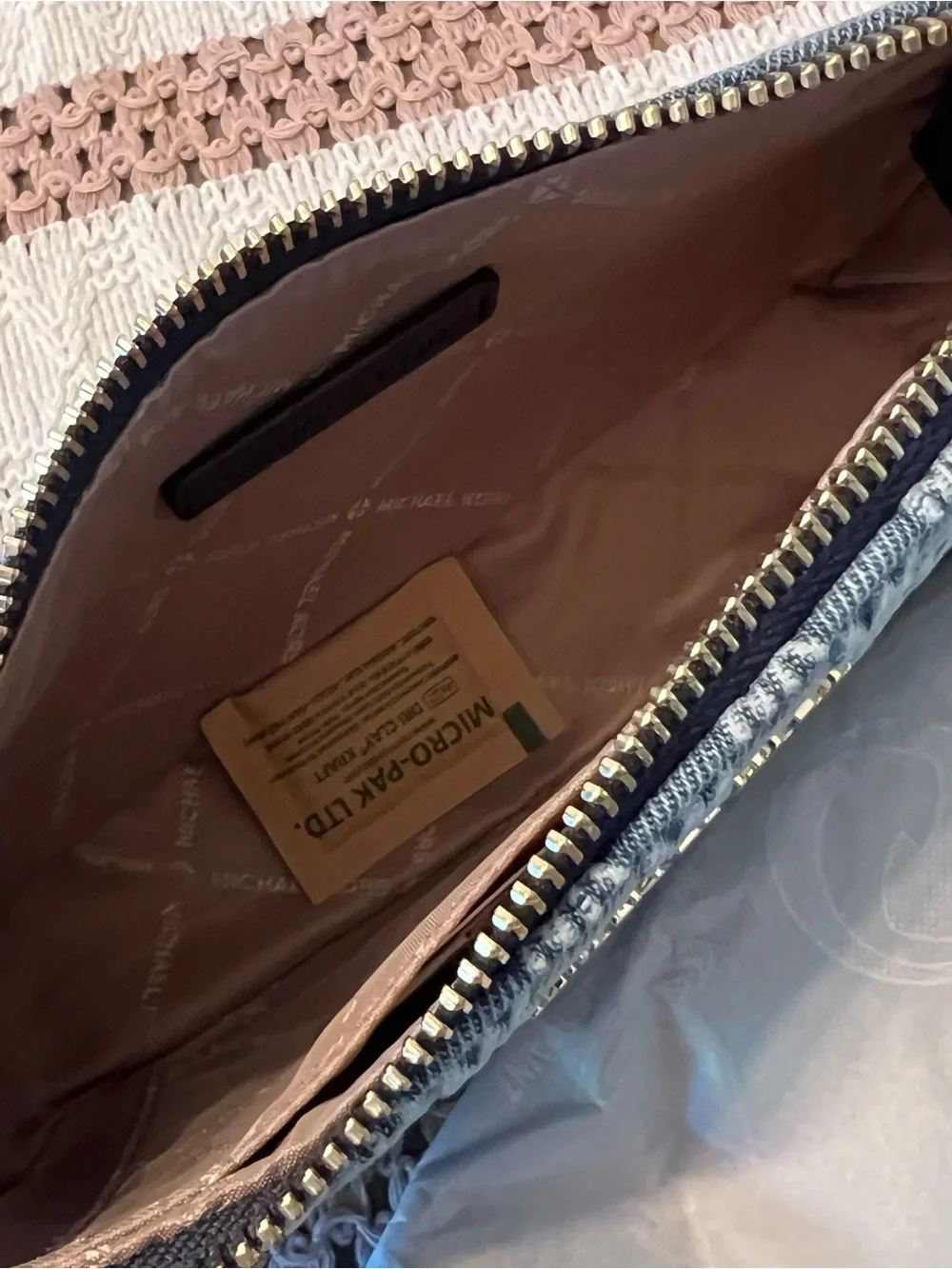 Michael Kors Denim JetSet Demi Pochette Shoulder/Handbag